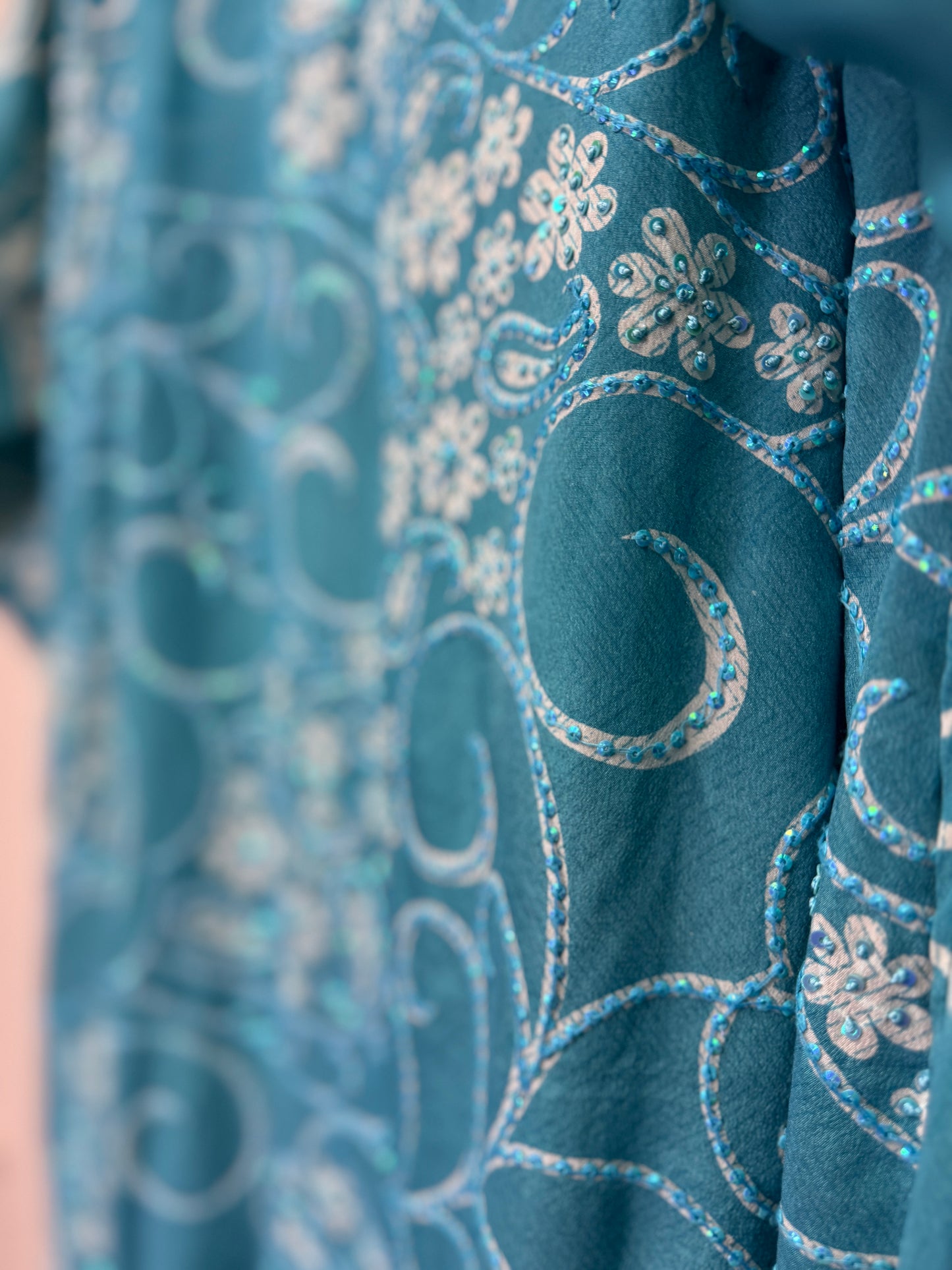 Sparkle Kimono - OS - Blue Swirl
