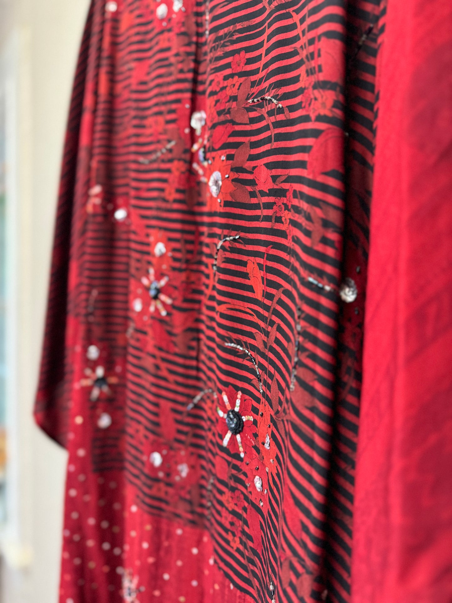 Sparkle Kimono - OS - Crimson