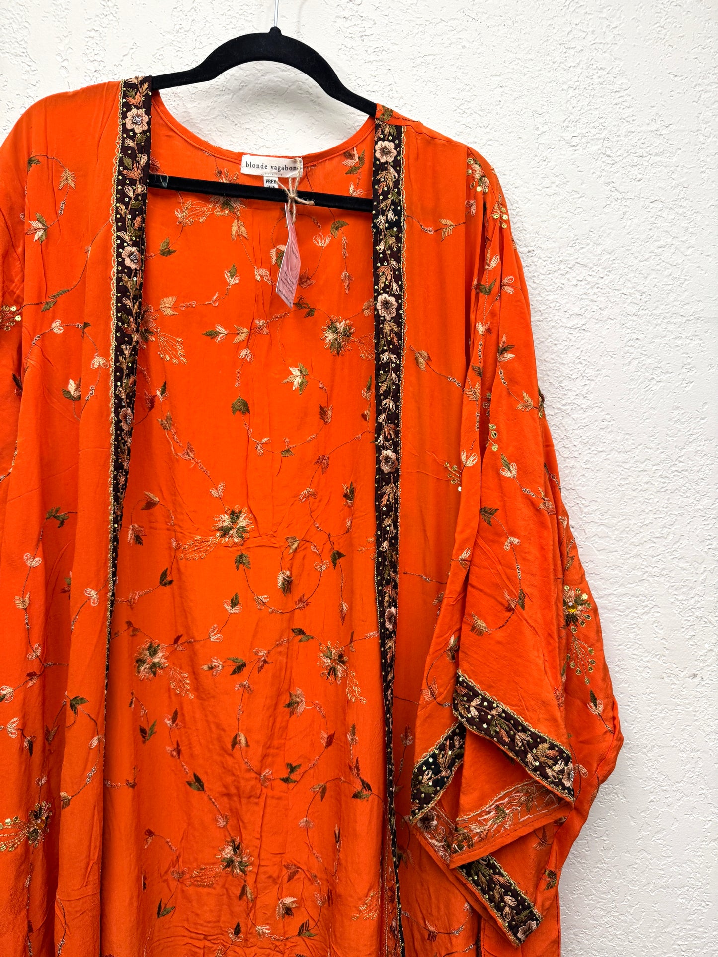 Sparkle Kimono - one size - Orange Zest