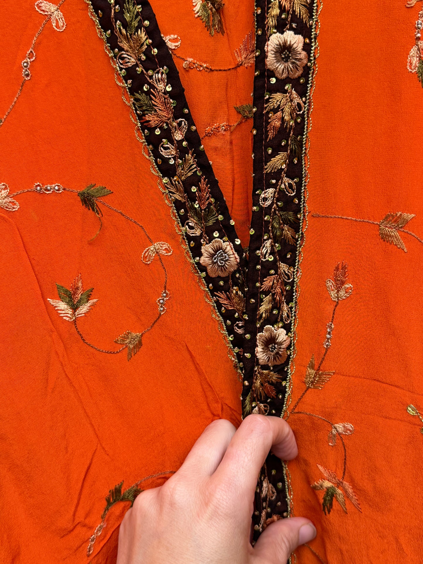 Sparkle Kimono - one size - Orange Zest