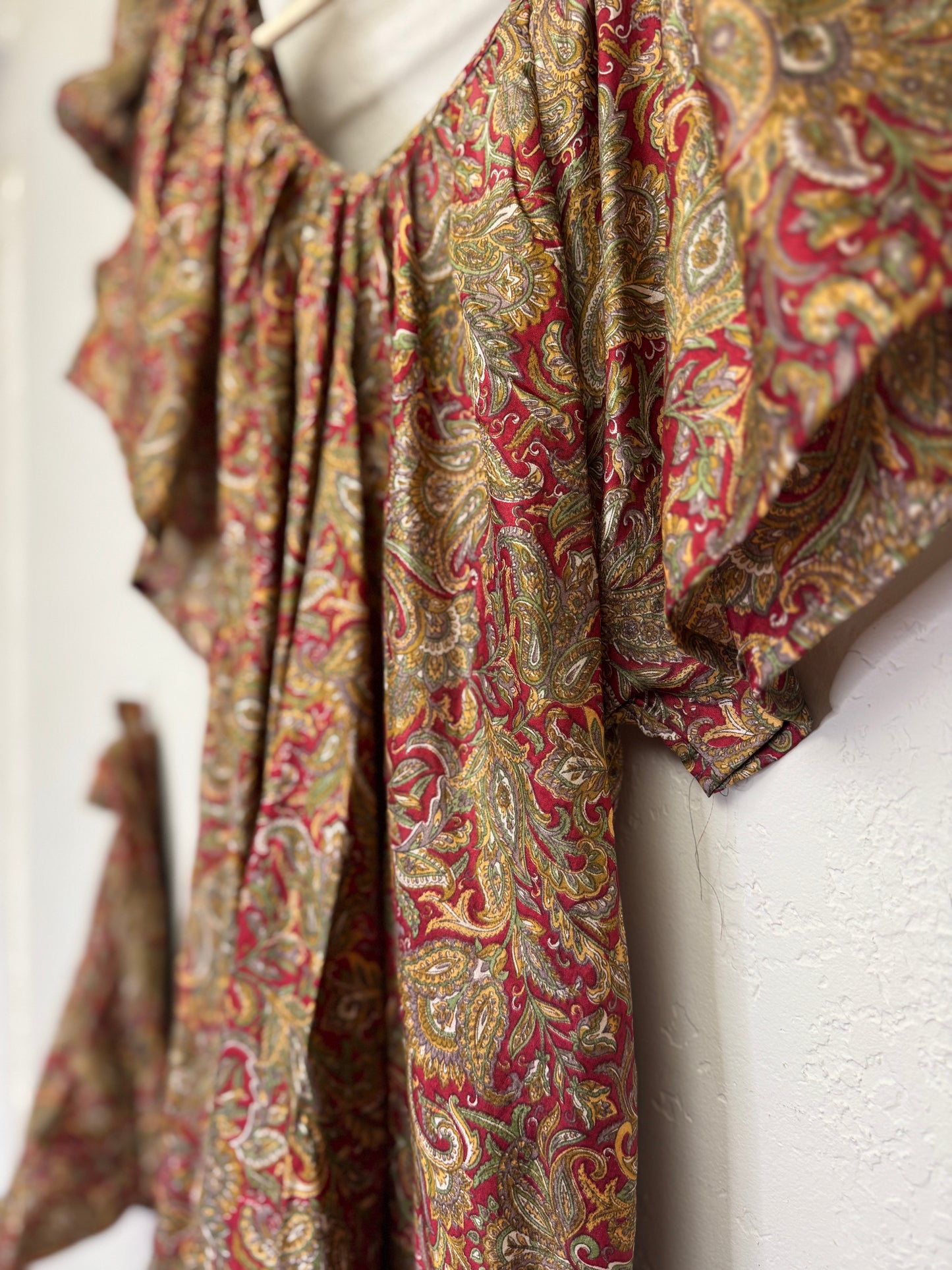 Lalita Dress - One Size - Red Paisley Dance