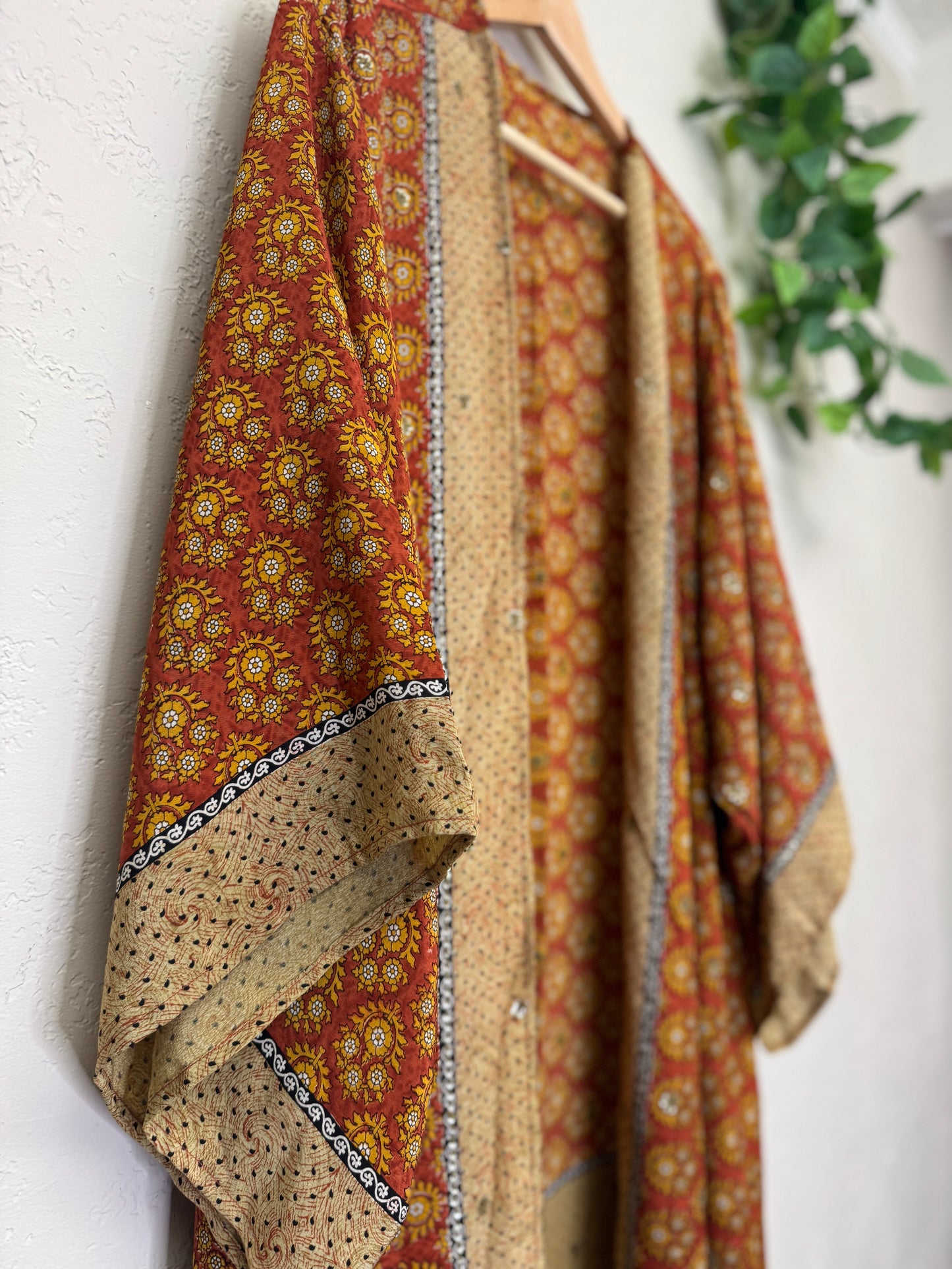 Sparkle Kimono - OS - Burnt Sienna