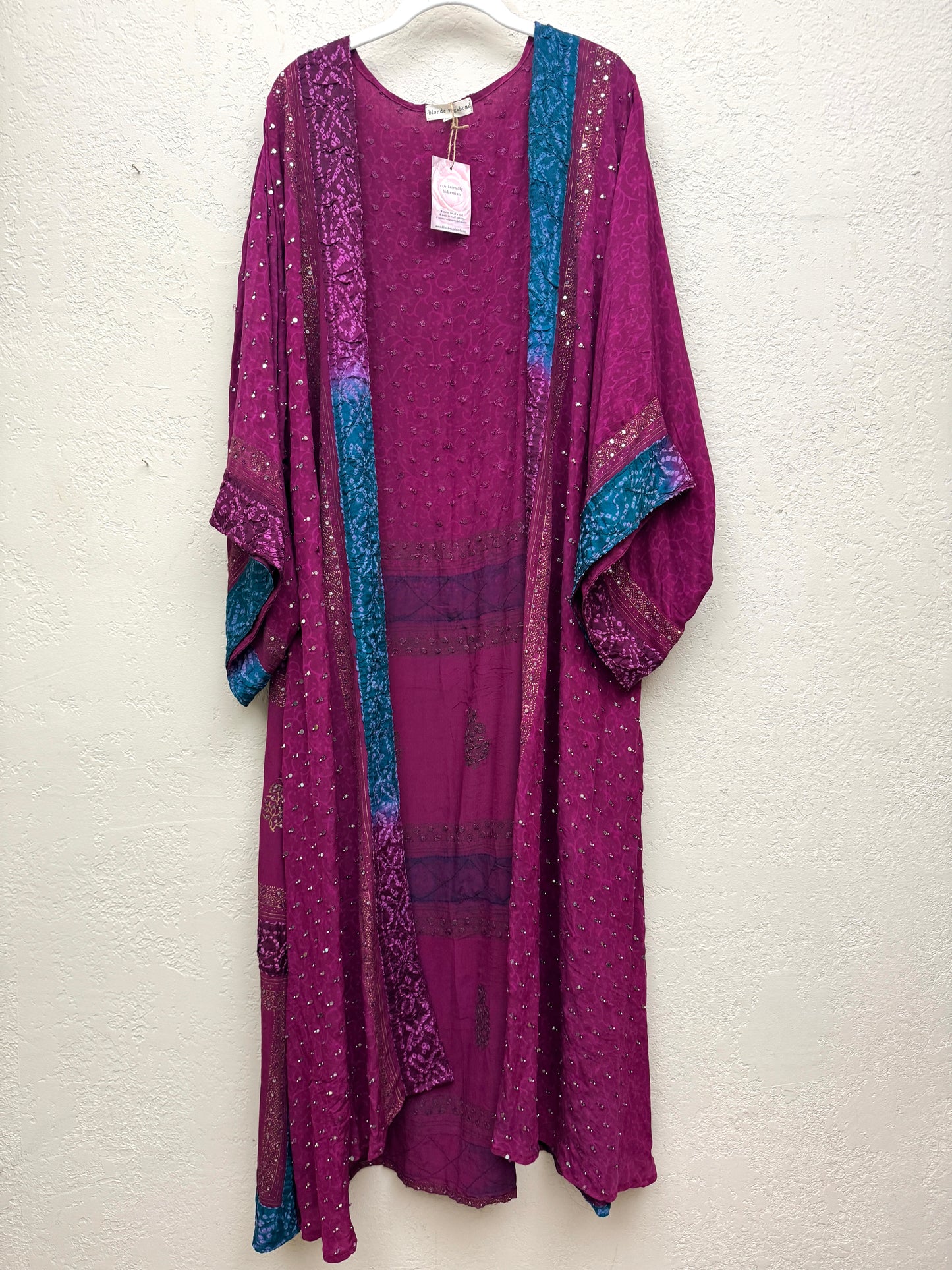 Sparkle Kimono - one size - Rich Berry