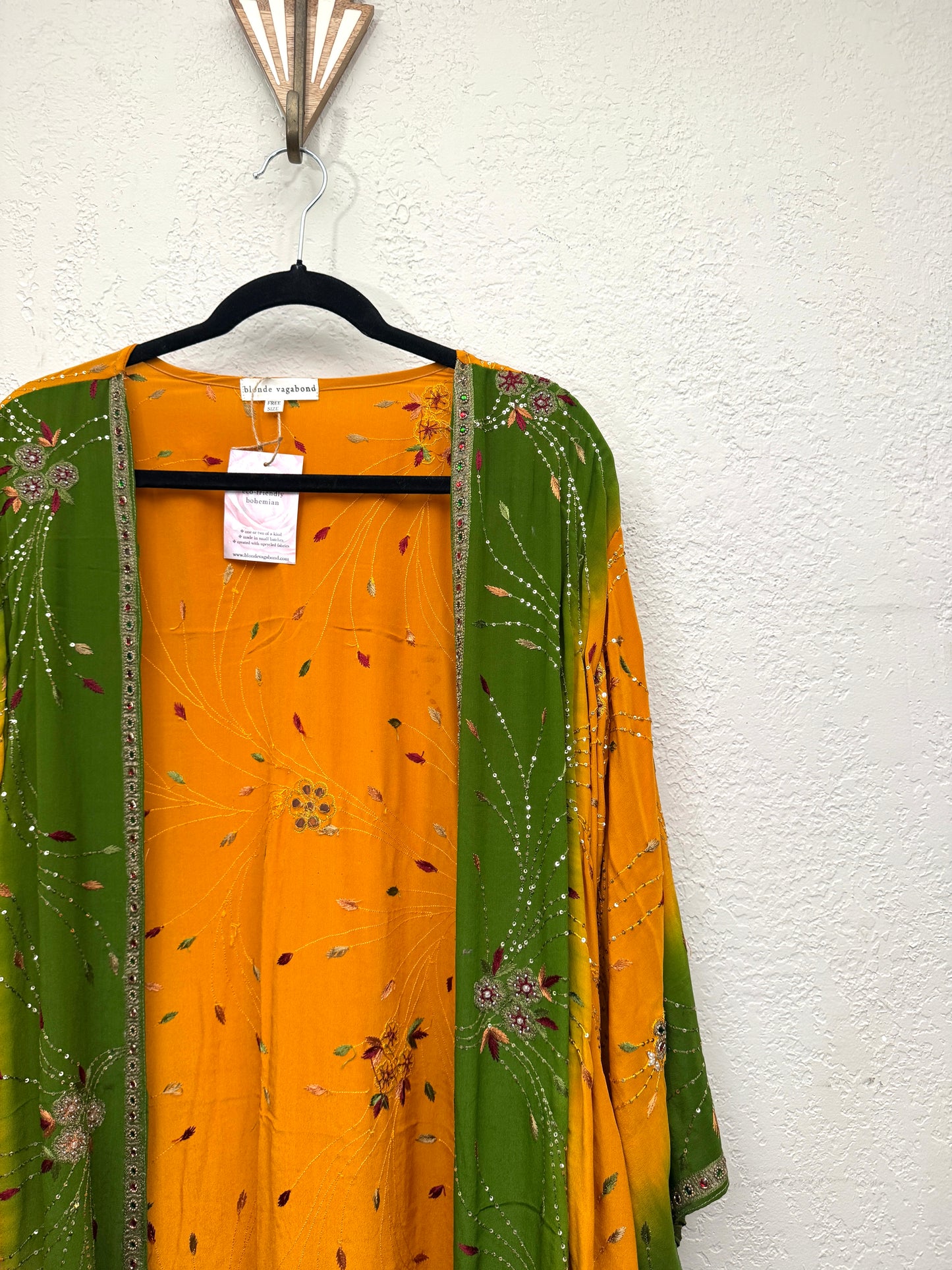 Sparkle Kimono - one size - Lemon-Lime Starburst