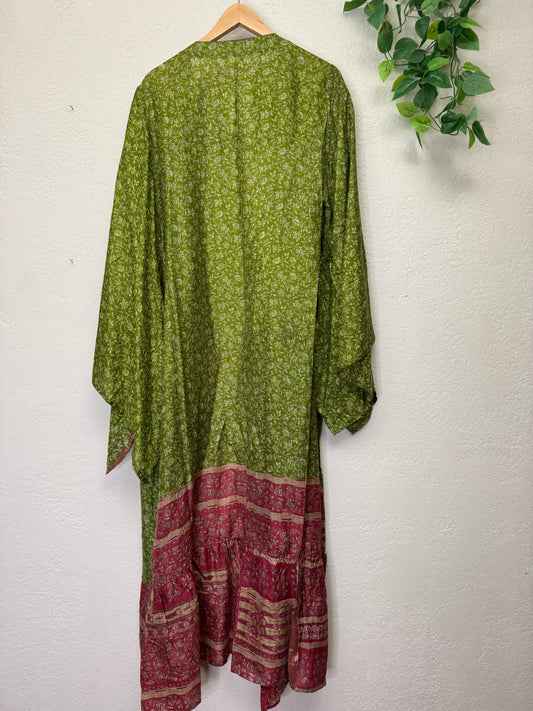 Femme Kimono Wrap Dress ~ OS ~ Rose Garden