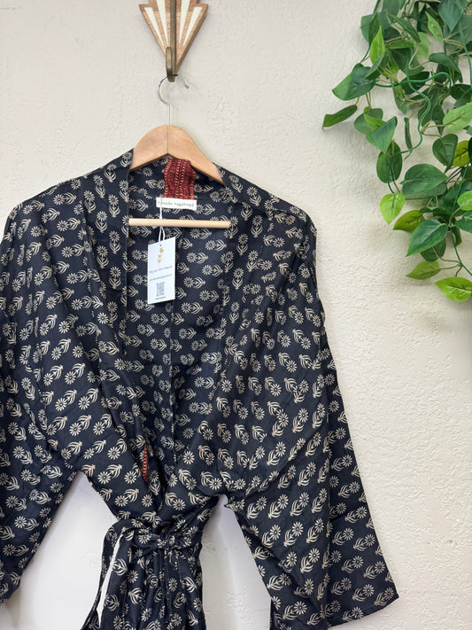 Mini Boho Robe ~ OS ~ Floral Motif