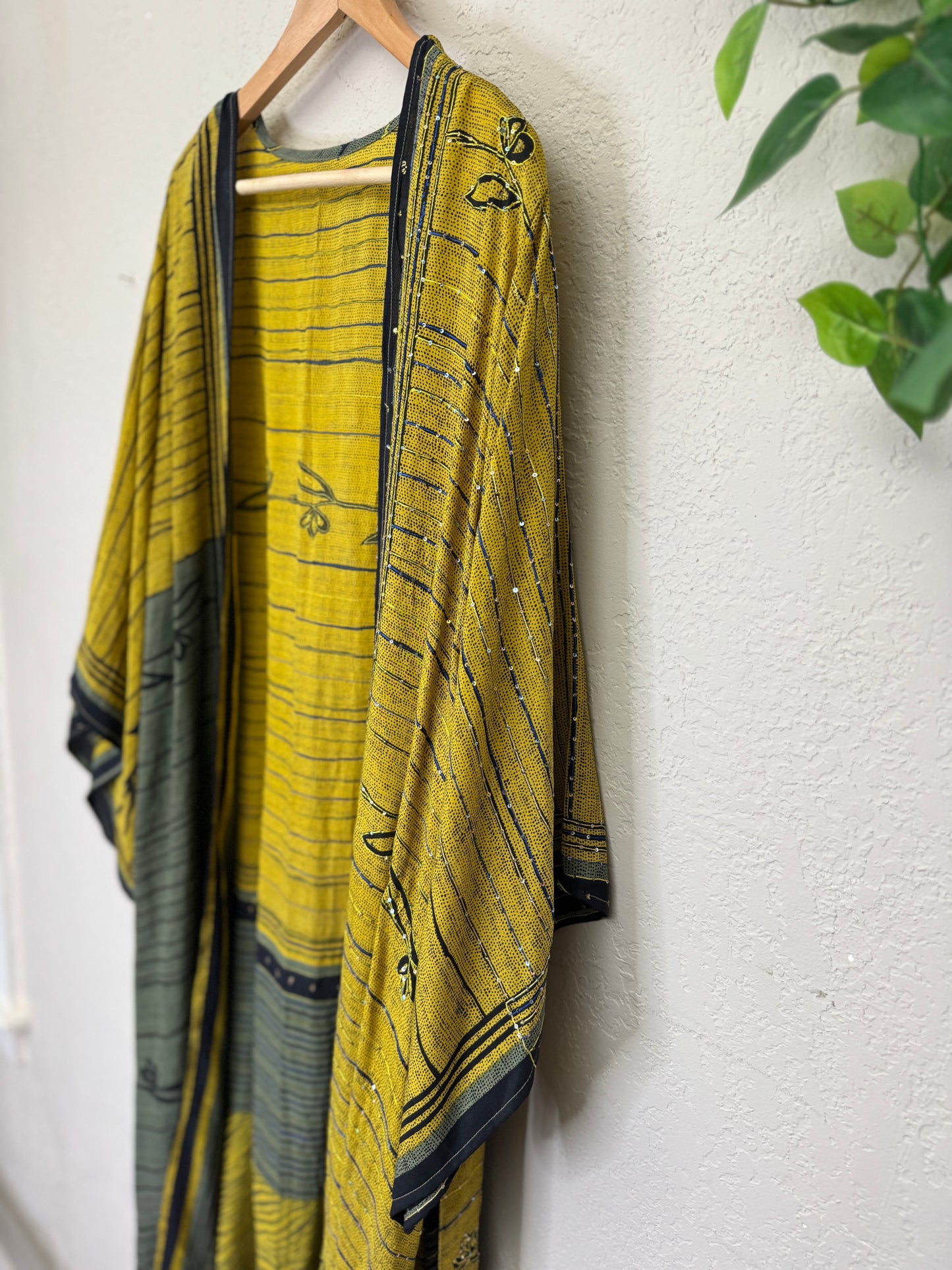 Sparkle Kimono - OS - Mellow Yellow