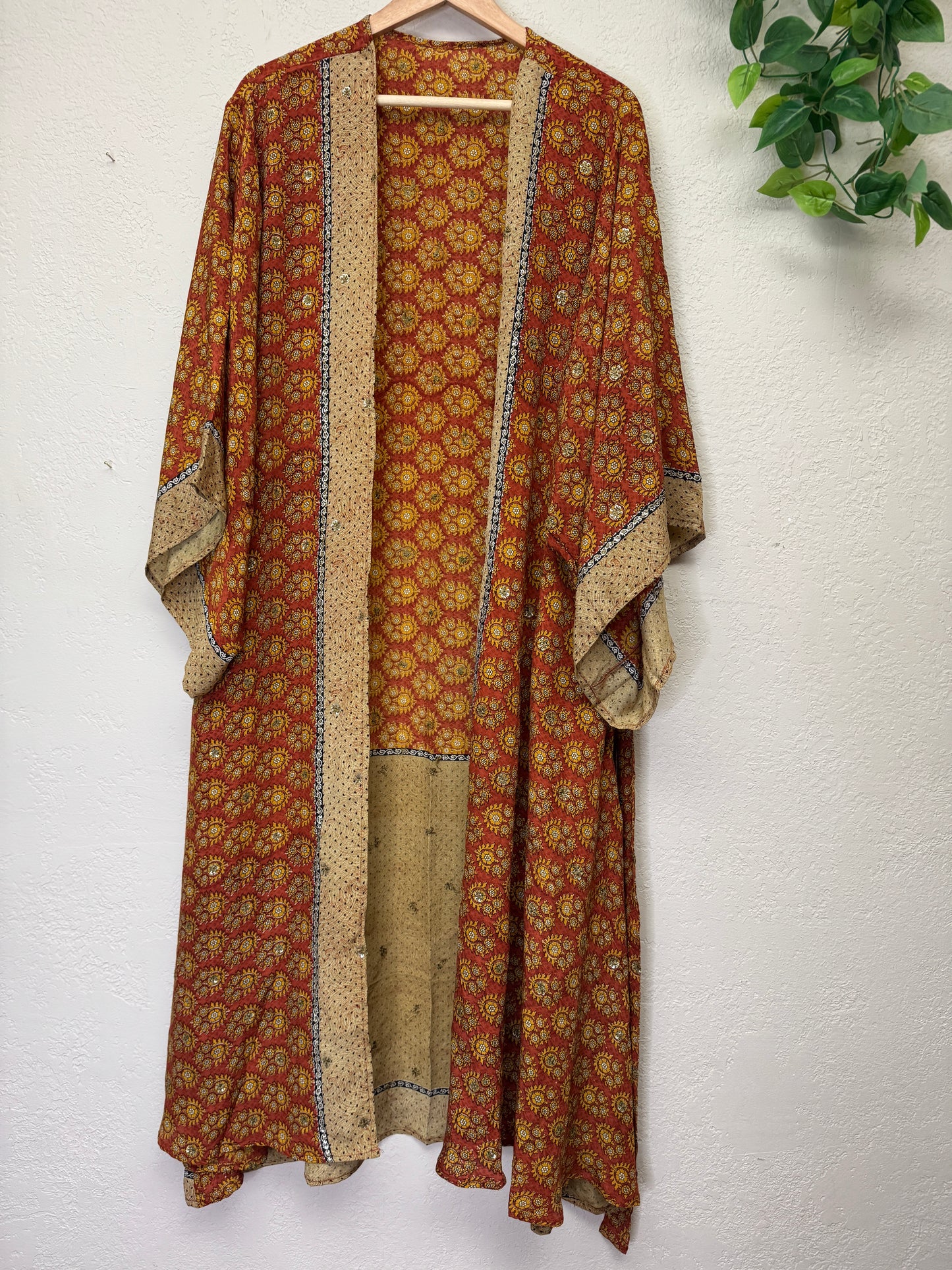 Sparkle Kimono - OS - Burnt Sienna