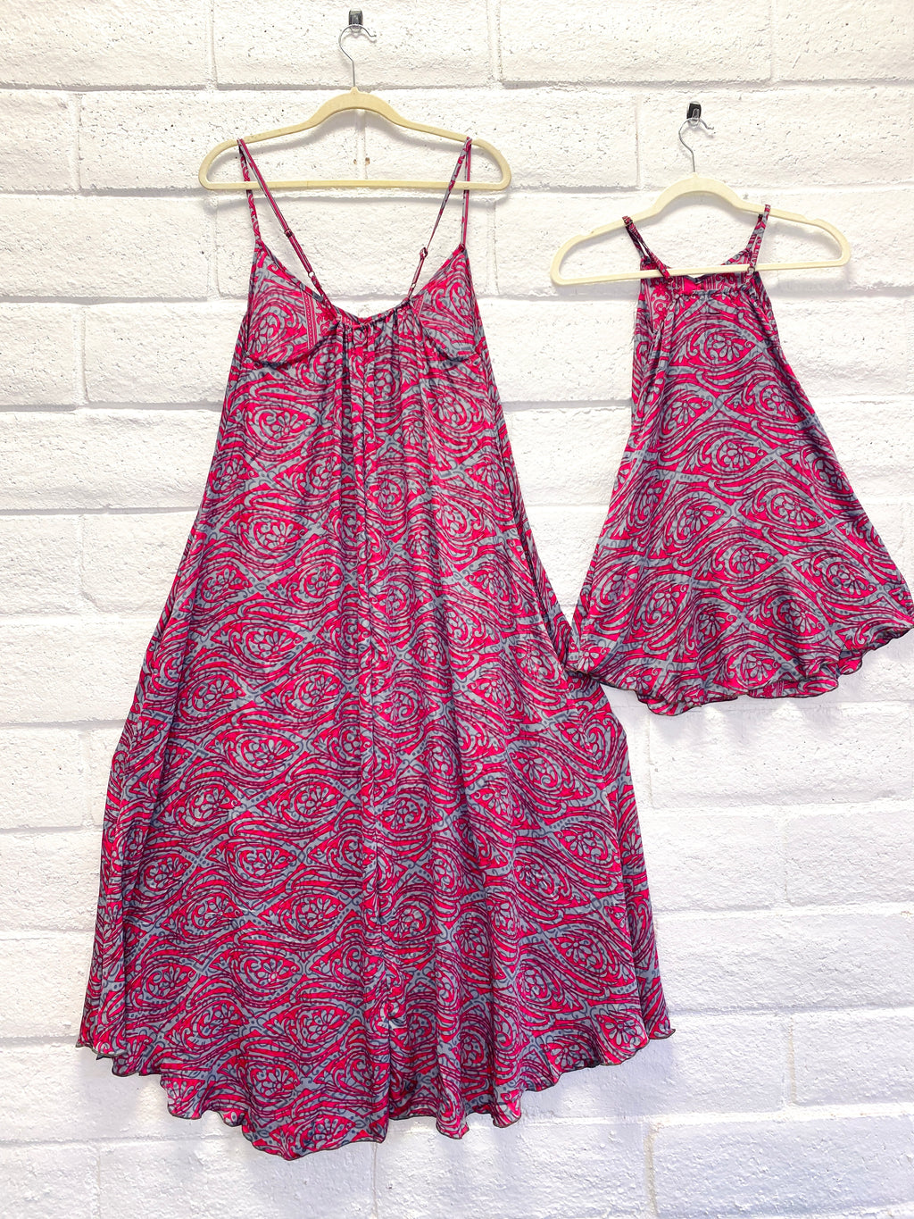 Matching Mother-Daughter Dresses - Pinky