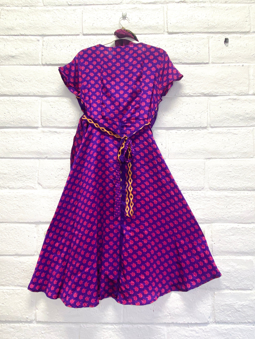 Wrap Dress - L - Playful Purple