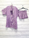 Kimono + Shorts Set - S - Lavender