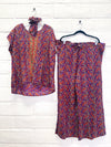 Lounge Set - S/M - Purple Paisley
