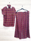 Lounge Set - S/M - Purple Paisley
