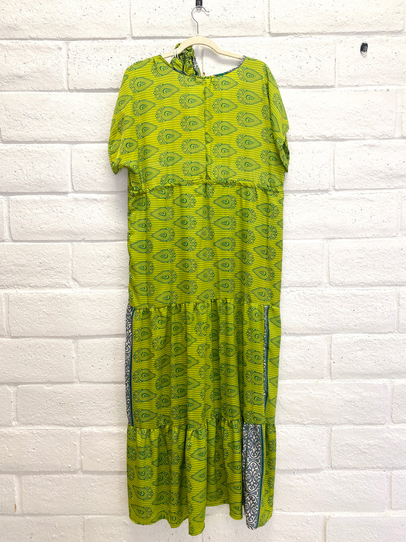 Meadow Dress - M - Bright Green