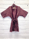 Silk Boho Robe - S/M - Rustic