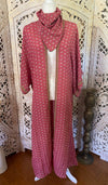 Maxi Unisex Kimono - Paisley Pink