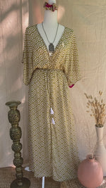 Isla Dress - Olive Ikat  - M