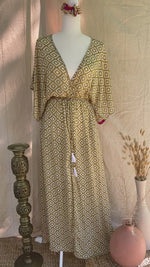 Isla Dress - Olive Ikat  - M