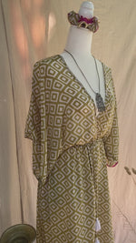 Isla Dress - Olive Ikat  - M