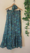 Buttercup Wrap Skirt ~ OS ~ Floral Blues
