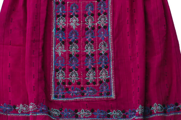 Hand embroidered Balochi/Afghani Tribal Dress - Pink Boho - Blonde Vagabond