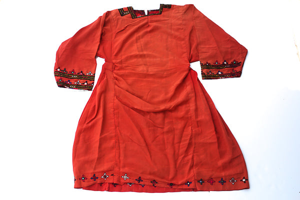 HAND EMBROIDERED BALOCHI/AFGHANI TRIBAL DRESS - AUTUMN KISS - Blonde Vagabond