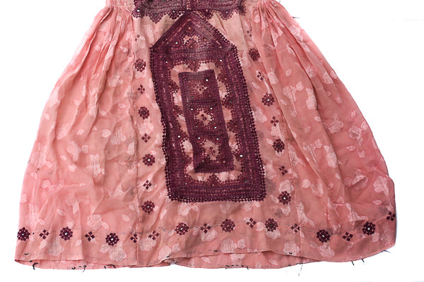 HAND EMBROIDERED BALOCHI/AFGHANI TRIBAL DRESS - PINK LOVE - Blonde Vagabond