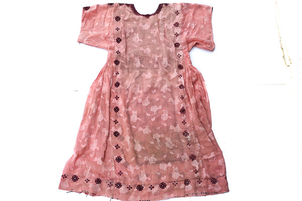 HAND EMBROIDERED BALOCHI/AFGHANI TRIBAL DRESS - PINK LOVE - Blonde Vagabond