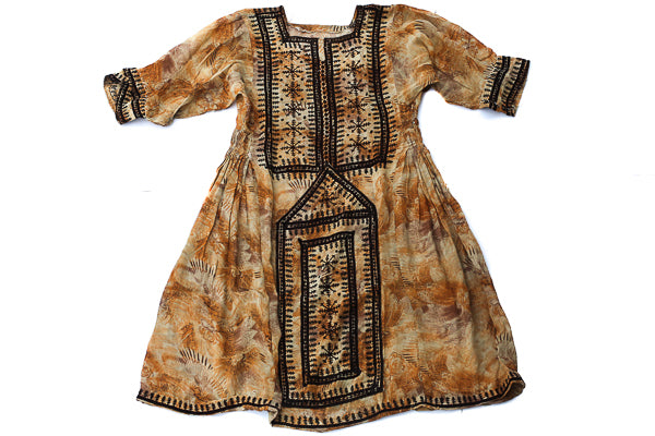 HAND EMBROIDERED BALOCHI/AFGHANI BOHO DRESS - EARTH MAMA - Blonde Vagabond