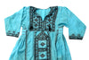 HAND EMBROIDERED BALOCHI/AFGHANI BOHO DRESS - BLUE BEAUTY - Blonde Vagabond