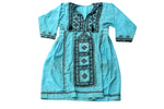 HAND EMBROIDERED BALOCHI/AFGHANI BOHO DRESS - BLUE BEAUTY - Blonde Vagabond