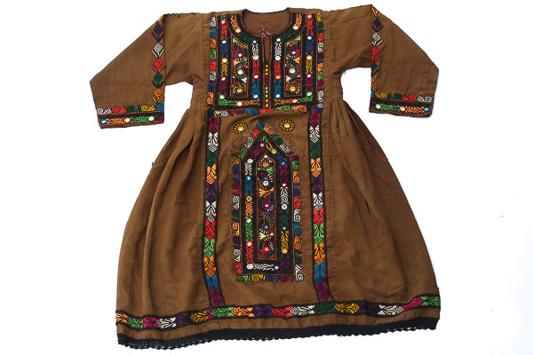 HAND EMBROIDERED BALOCHI/AFGHANI BOHO DRESS - EARTH LOVE - Blonde Vagabond