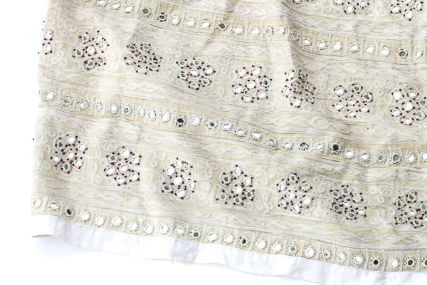 HAND EMBROIDERED GUJARATI BOHO MAXI SKIRT - BOHO BRIDE - Blonde Vagabond