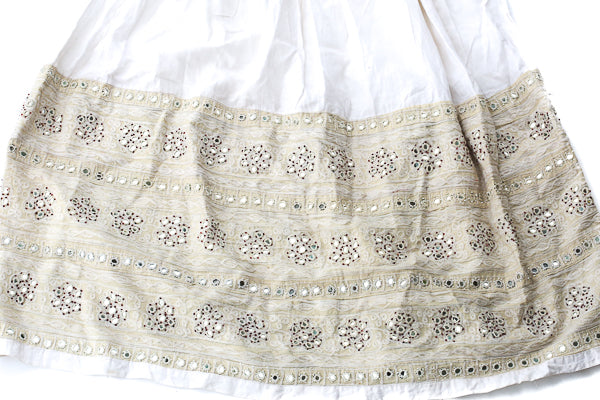 HAND EMBROIDERED GUJARATI BOHO MAXI SKIRT - BOHO BRIDE - Blonde Vagabond