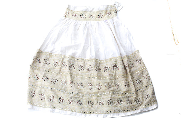 HAND EMBROIDERED GUJARATI BOHO MAXI SKIRT - BOHO BRIDE - Blonde Vagabond