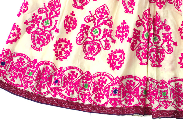 HAND EMBROIDERED GUJARATI BOHO MAXI SKIRT - SPINNING GYPSY - Blonde Vagabond