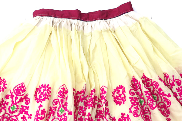 HAND EMBROIDERED GUJARATI BOHO MAXI SKIRT - SPINNING GYPSY - Blonde Vagabond
